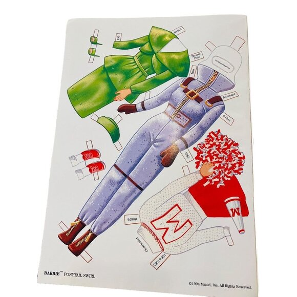 1997 Barbie Mattel for Avon Paper Doll Book 1959 Number One and The 1964 Ponytai - Picture 11 of 12